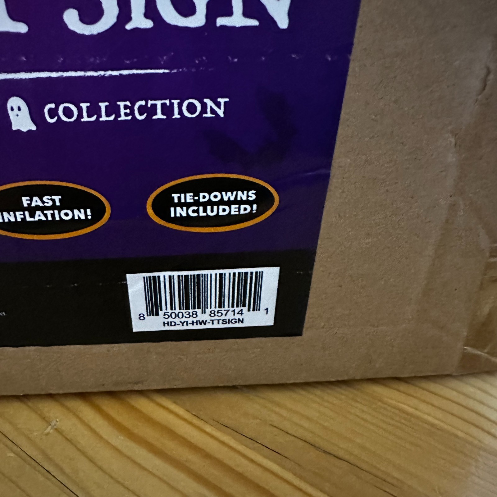 HOLIDAYANA Halloween The Boo Crew TRICK OR TREAT 9' Inflatable Yard Sign NIB