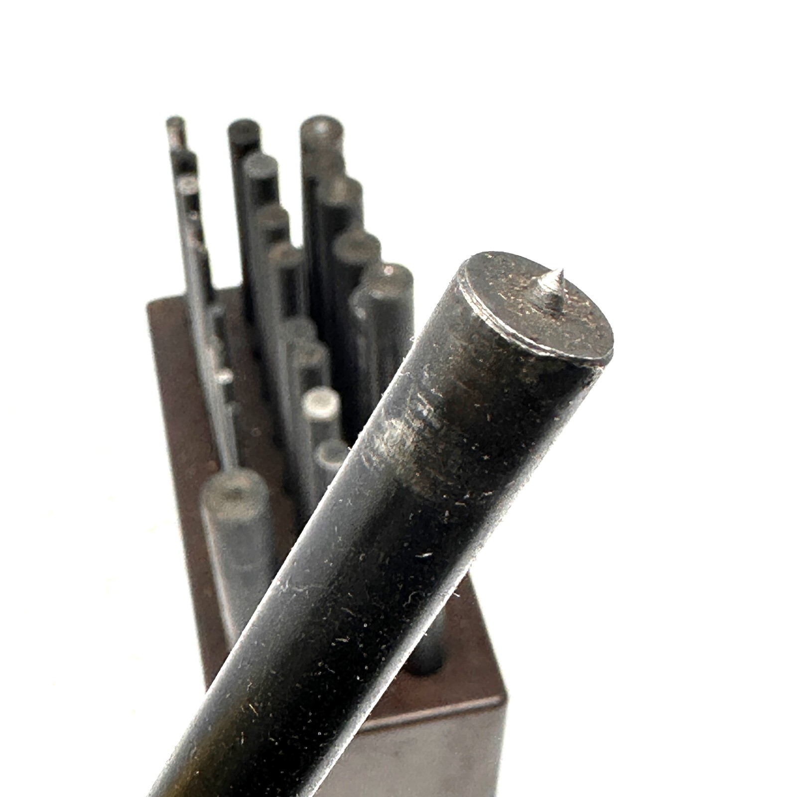 Vintage 27 pc Precision Transfer Punch Set with Stand - 3/32" to 1/2"