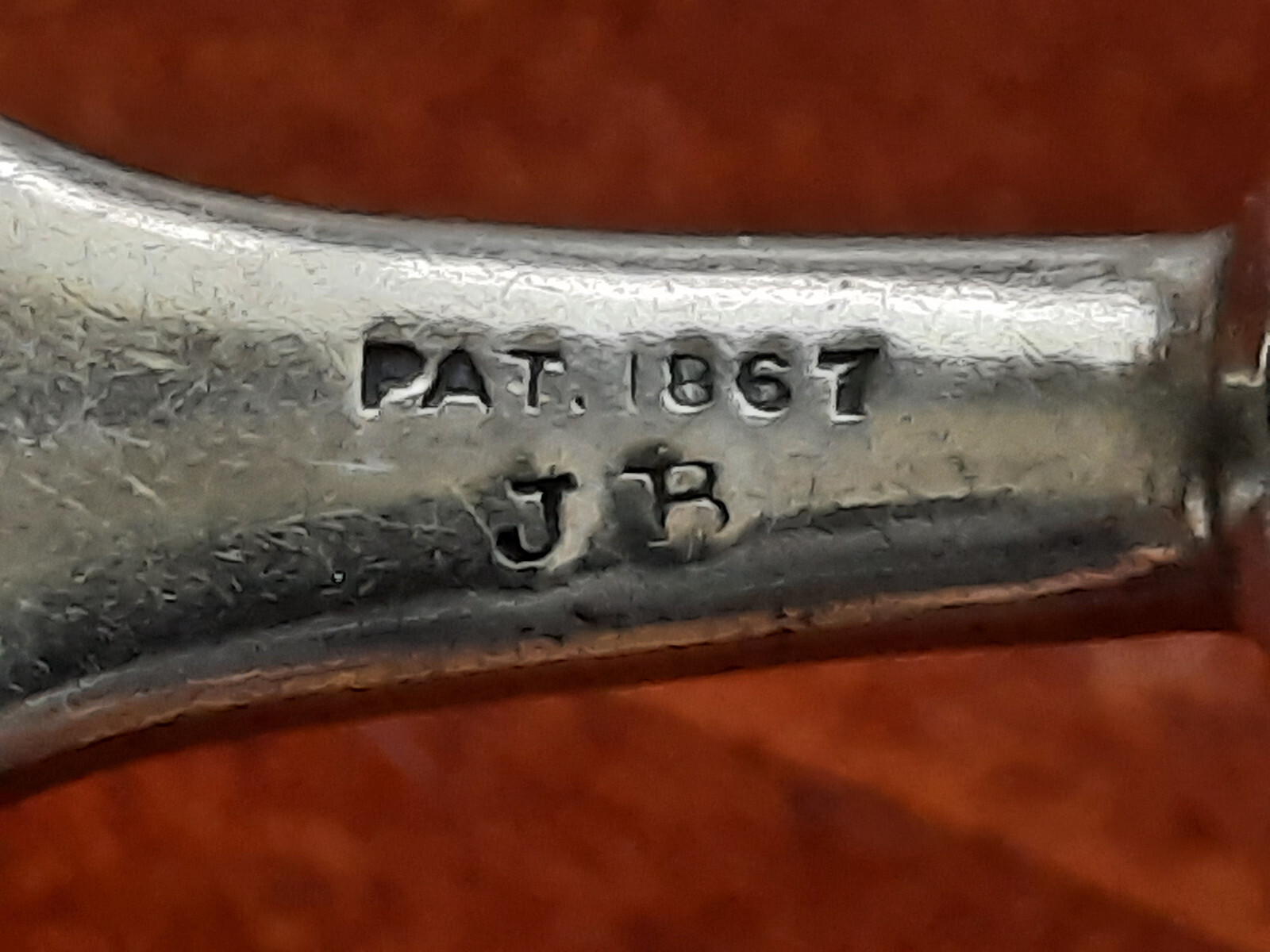 Coin Silver James Bingham Seal Top Pastry Fork, Mono