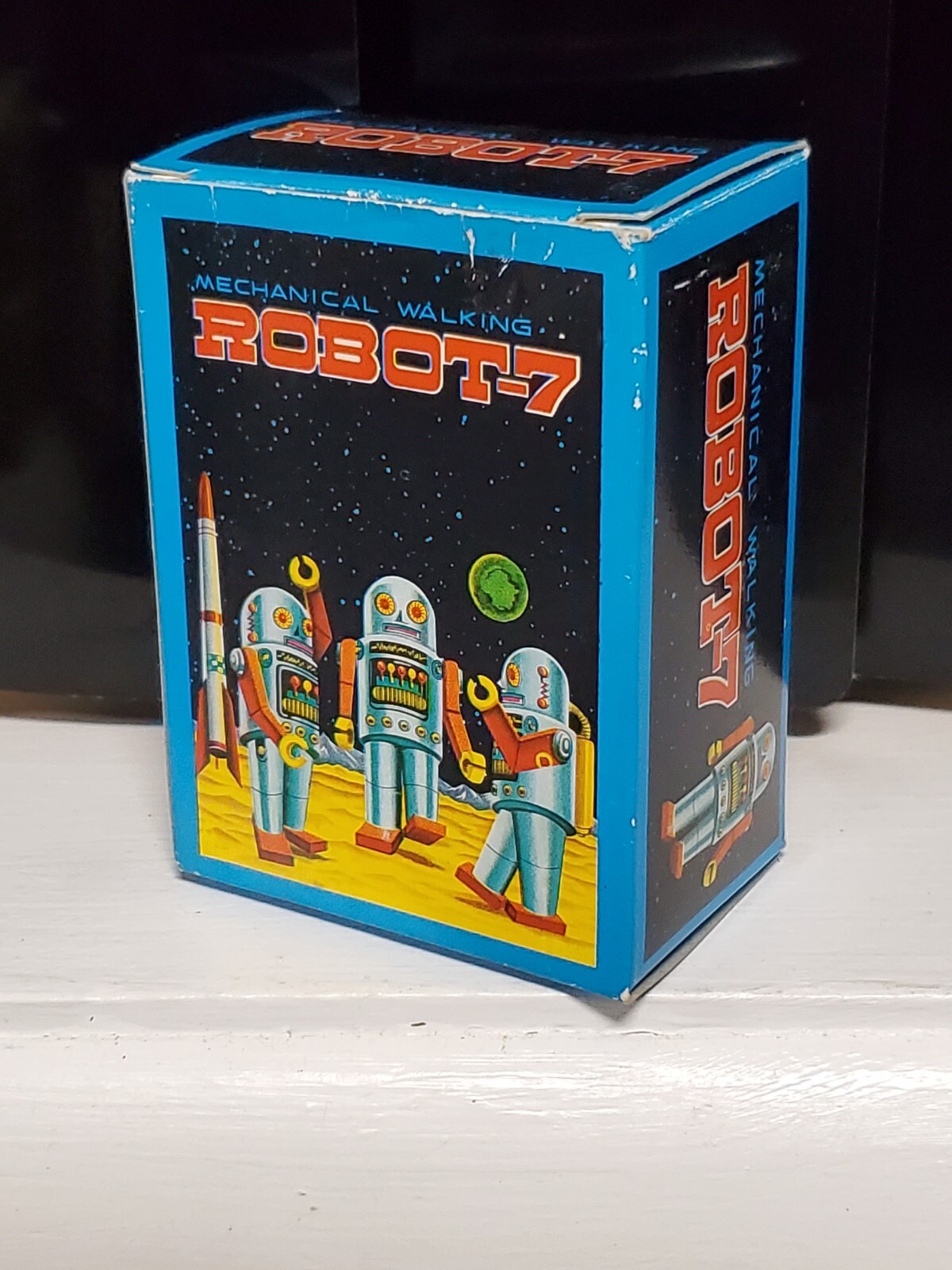 Schylling Robot 7 Tin Wind Up New in Box Vintage - New in Box
