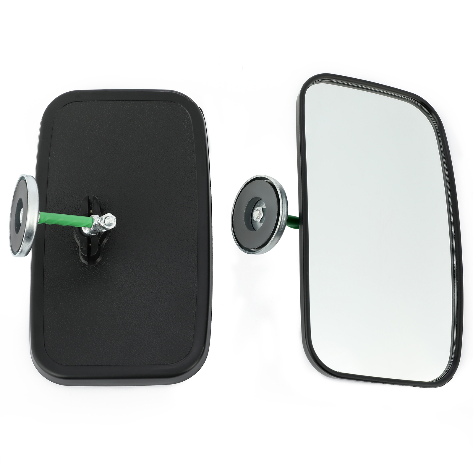 2 Magnetic Mirrors For Skid Steer Tractor Bobcat John Deere W/BLIND SPOT MIRRORS