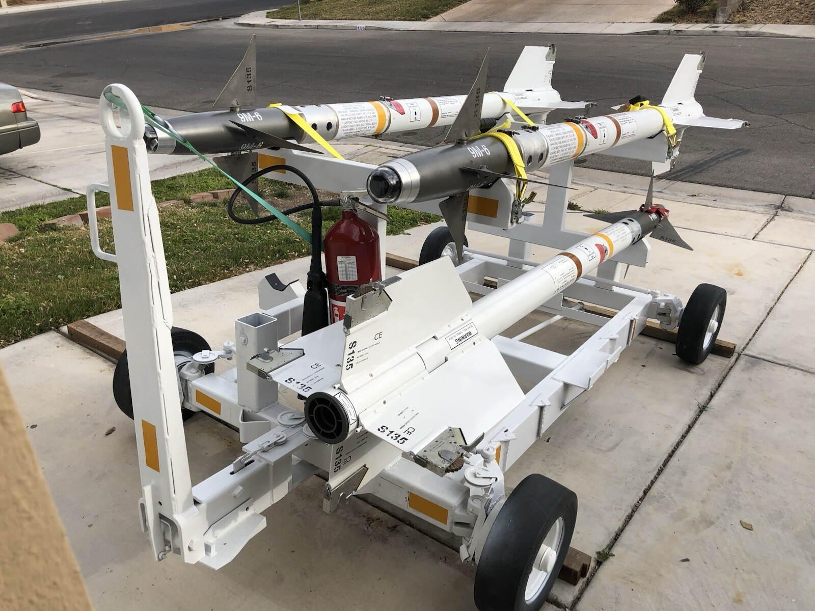 ROLLERON AIM 9 Sidewinder Missile Raytheon USAF Fighter Jet Aviation NAVY TopGun