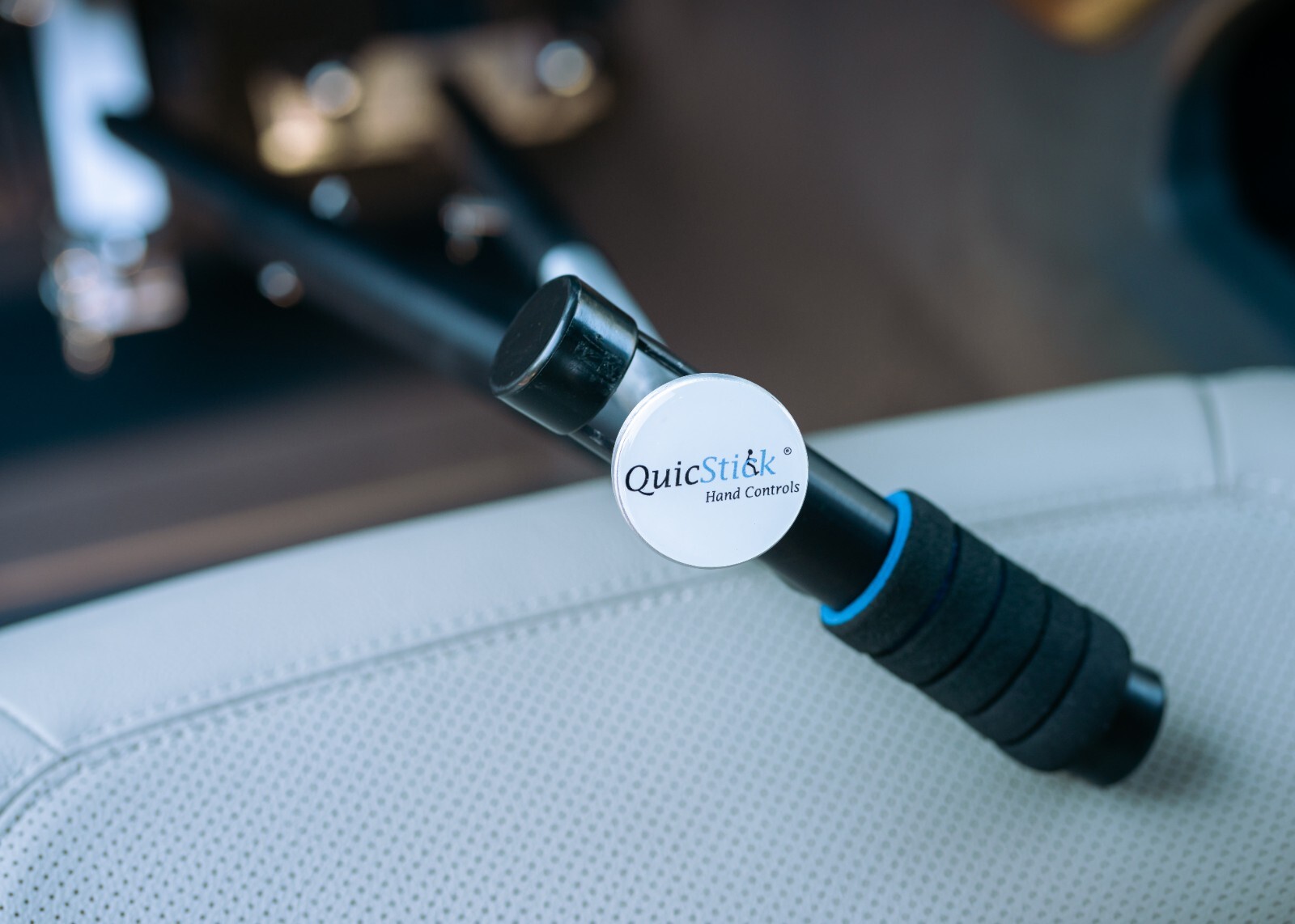 QuicStick Portable Hand Controls Disabled Driving Lightweight Handicap Mobility