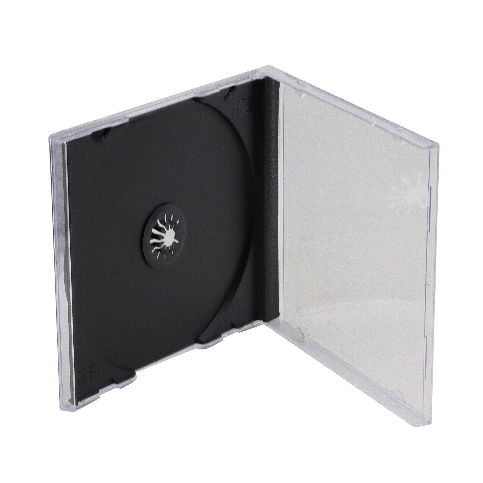Lots Standard Clear Single CD Jewel Storage Cases 1- Disc Assembled Black Tray