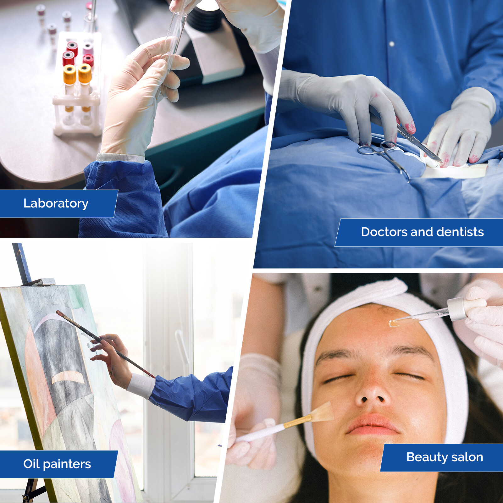 Dental Disposable SMS Lab Jackets Coats Unisex Hip-Length Uniform w/Pockets