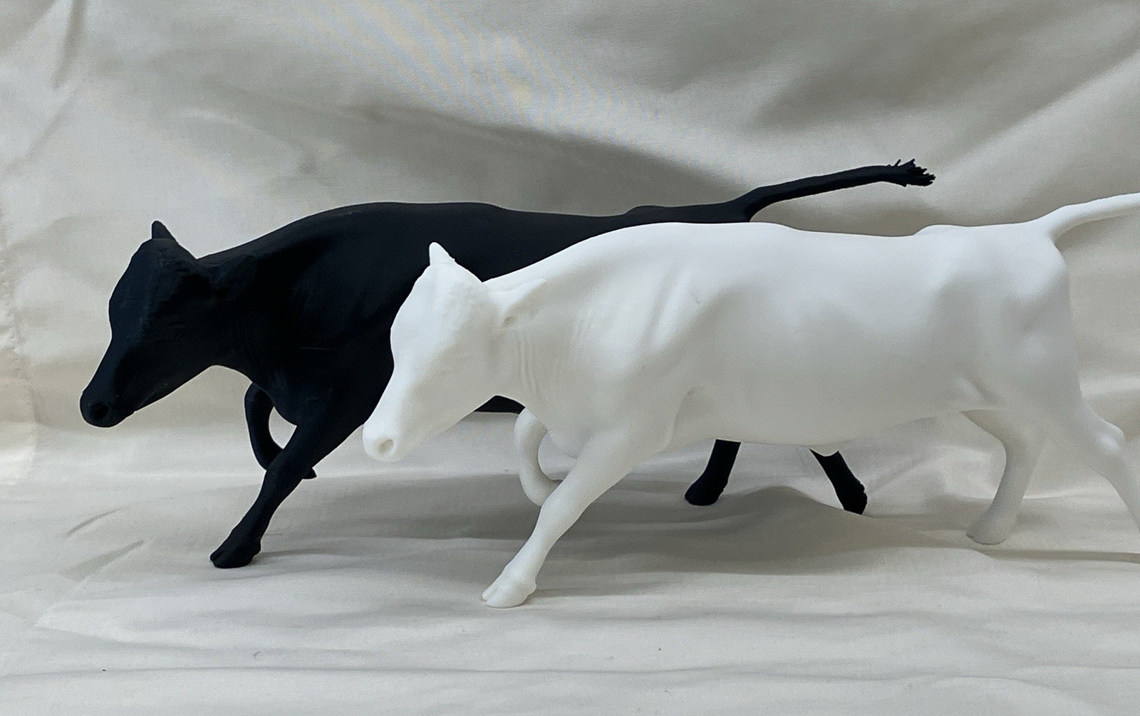 1:12 Unfinished Running Steer Cow 3d Print Classic Scale Breyer Model Horses Etc