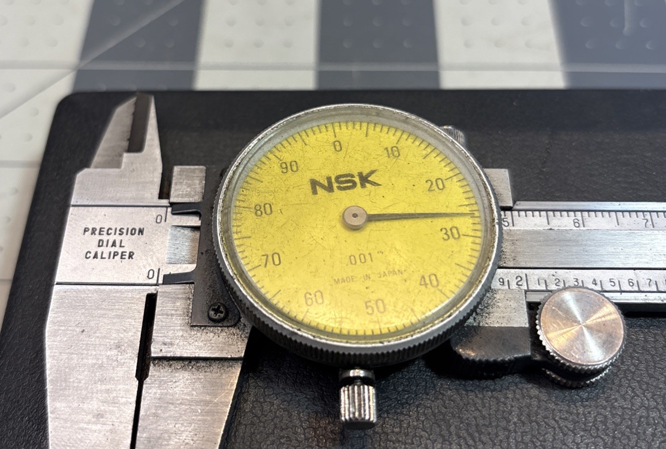 NSK Precision 6" Dial Caliper .001” w/ Case Machinist Tools Japan
