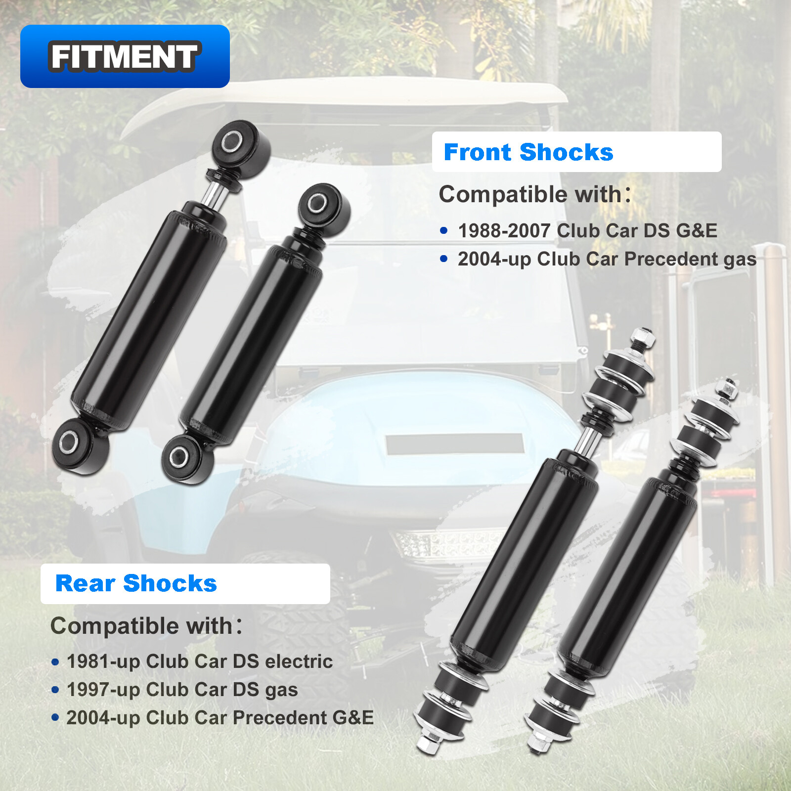 Golf Cart Front Rear Shock Absorber For Club Car DS 1988-up Precedent 2004-up