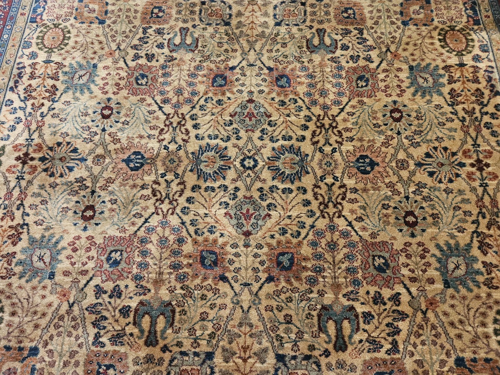 8x10 KARASTAN SAMOVAR TEAWASH KIRMAN VASE 901 -100% WOOL RUG EXCELLENT CONDITION