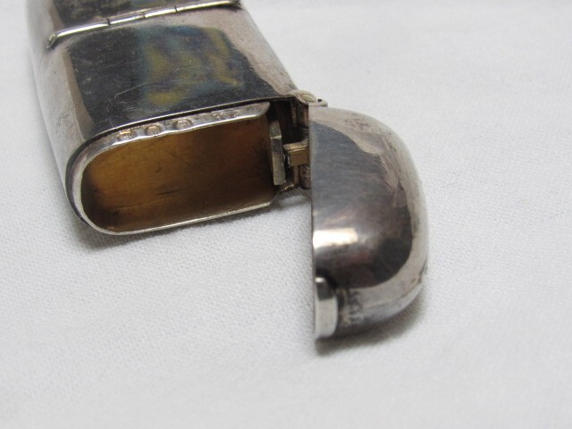 Antique English Sterling Match Safe & Coin Holder