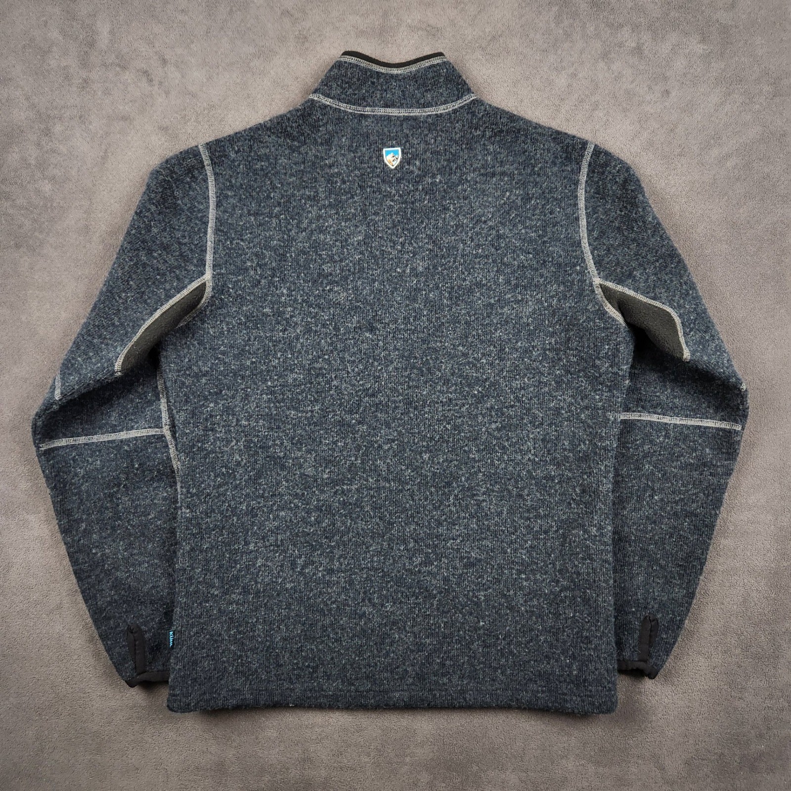 KUHL Thor 1/4 Zip Fleece Pullover Sweater Jacket Mens Medium Pirate Blue 3082