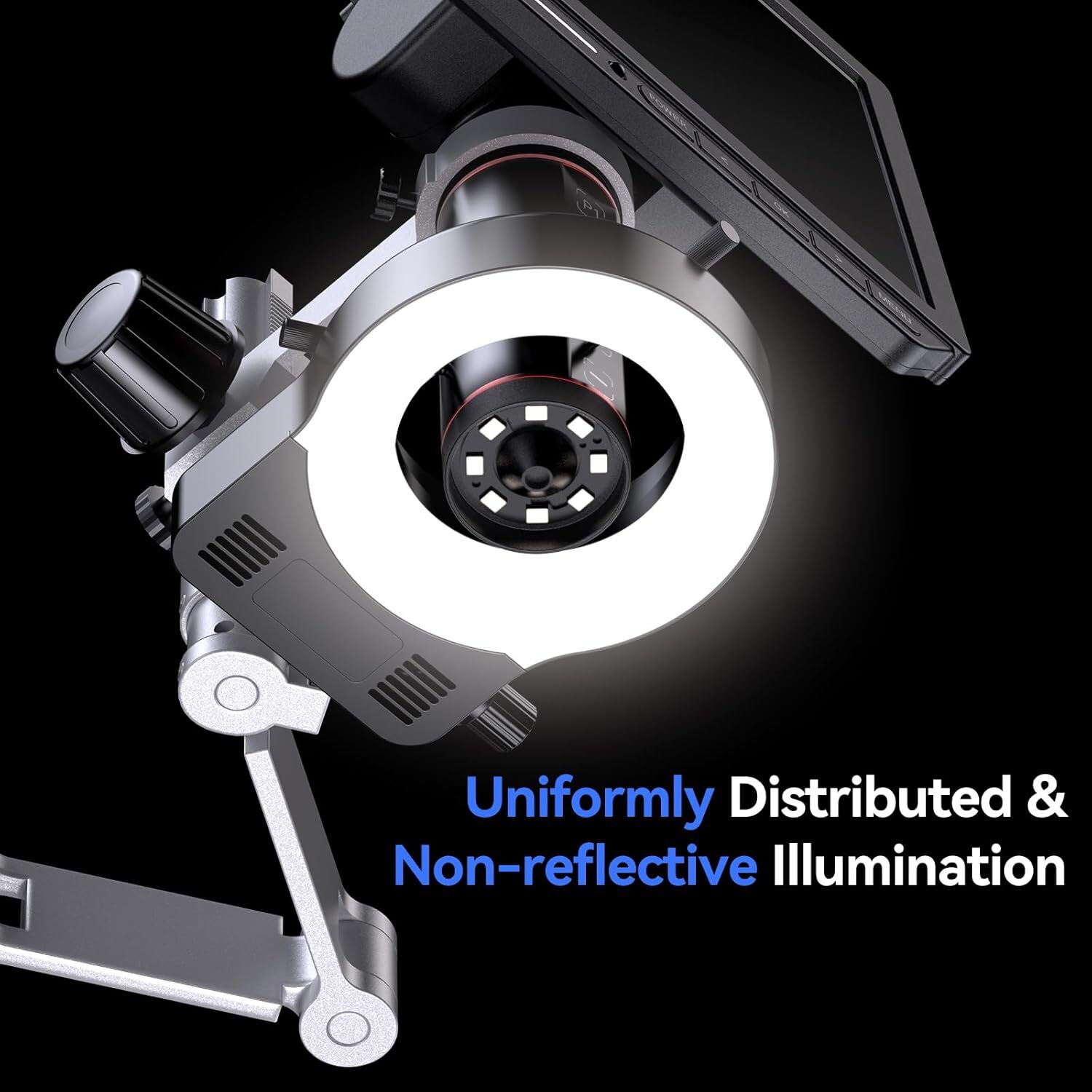 TOMLOV 10.1" 4K Autofocus HDMI Digital Microscope 52MP Error Coin Microscope 64G