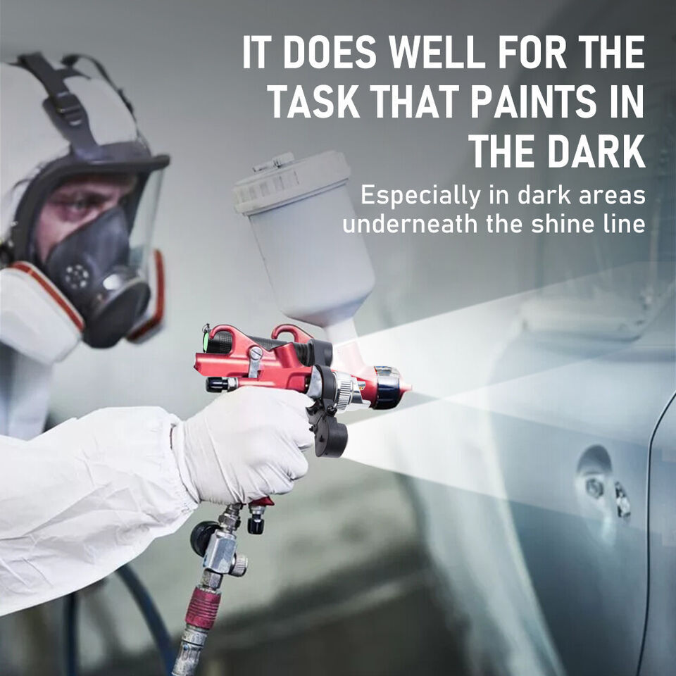 Spray Gun Adjustable LED Light Fits for All Spray Guns Night Painting Work USA