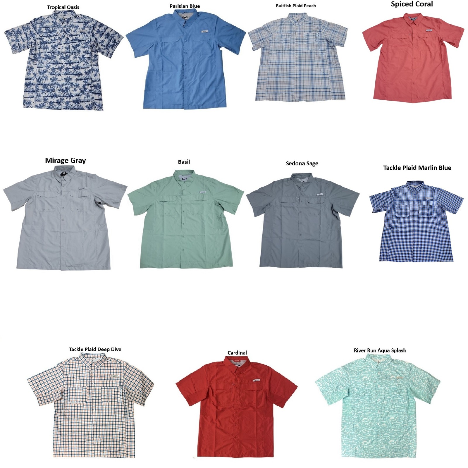 Habit Men's UPF 40+ UV Protection Short Sleeve Fishing Shirt