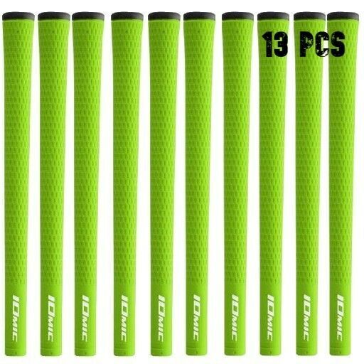 New Set of 13 Iomic Sticky 2.3 Universal Rubber Golf Grips 7 Colors U.S. Stock-