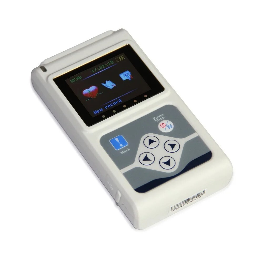 TLC9803 3 Channels ECG Holter 24H Recorder Dynamic EKG Monitor System + software
