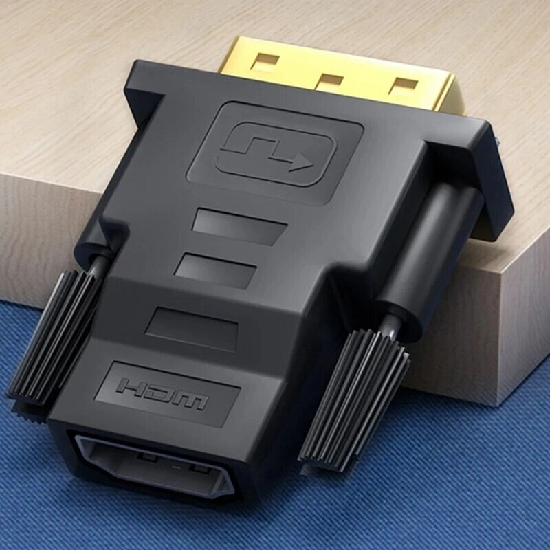 2-Pack DVI-D Male to HDMI Female Adapter for HDTV PC Monitor Projector Blu-ray