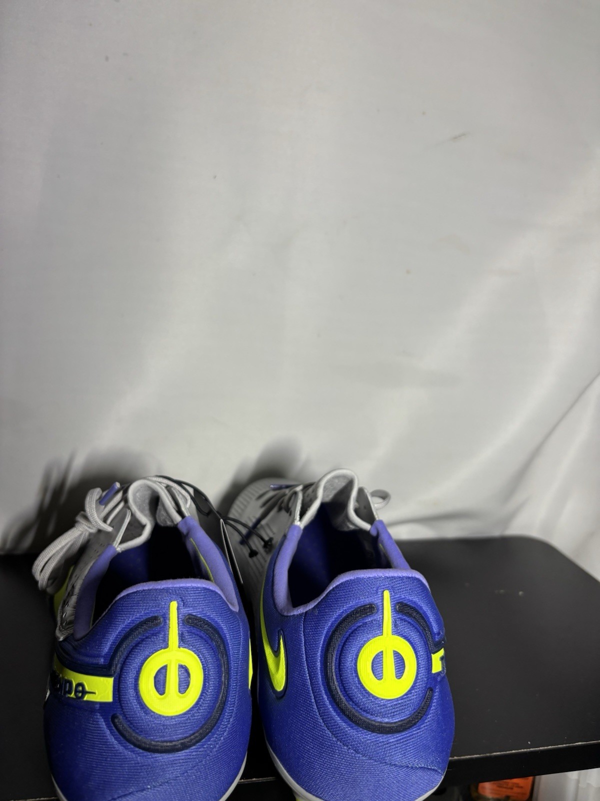 Nike Tiempo Legend 9 Elite AG DB0824-076 Gray Blue Soccer Cleats Men's Size 10.5