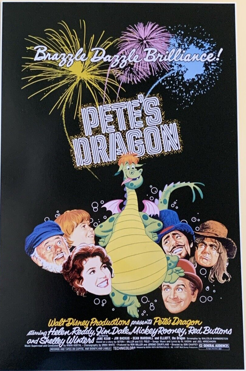 Pete's Dragon 1977 Movie Poster Walt Disney Productions #0009