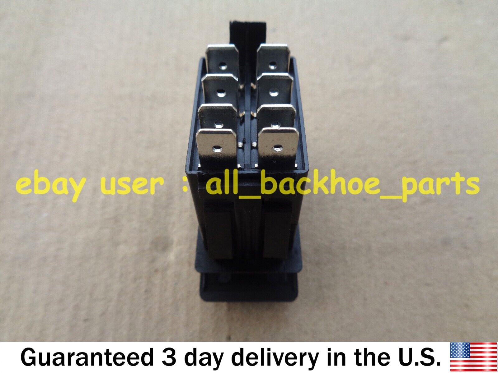 JCB BACKHOE - PANEL SWITCH, 12 V 8 PIN (PART NO. 701/60002)