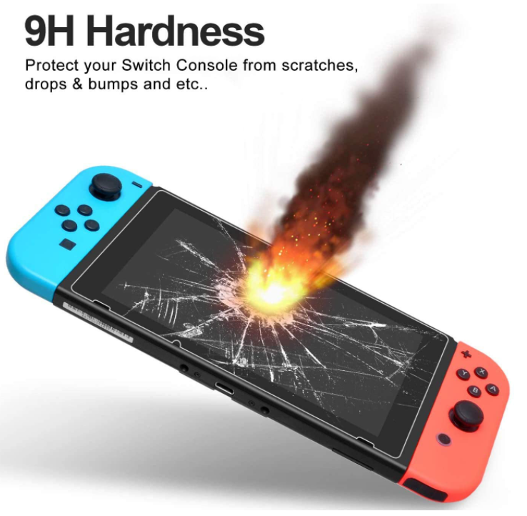 (3 Pack) Nintendo Switch Premium Tempered Ultra Clear Glass Screen Protector