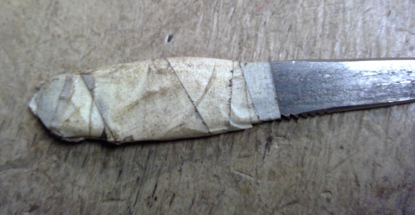 Vintage prison style shank shiv knife 4"