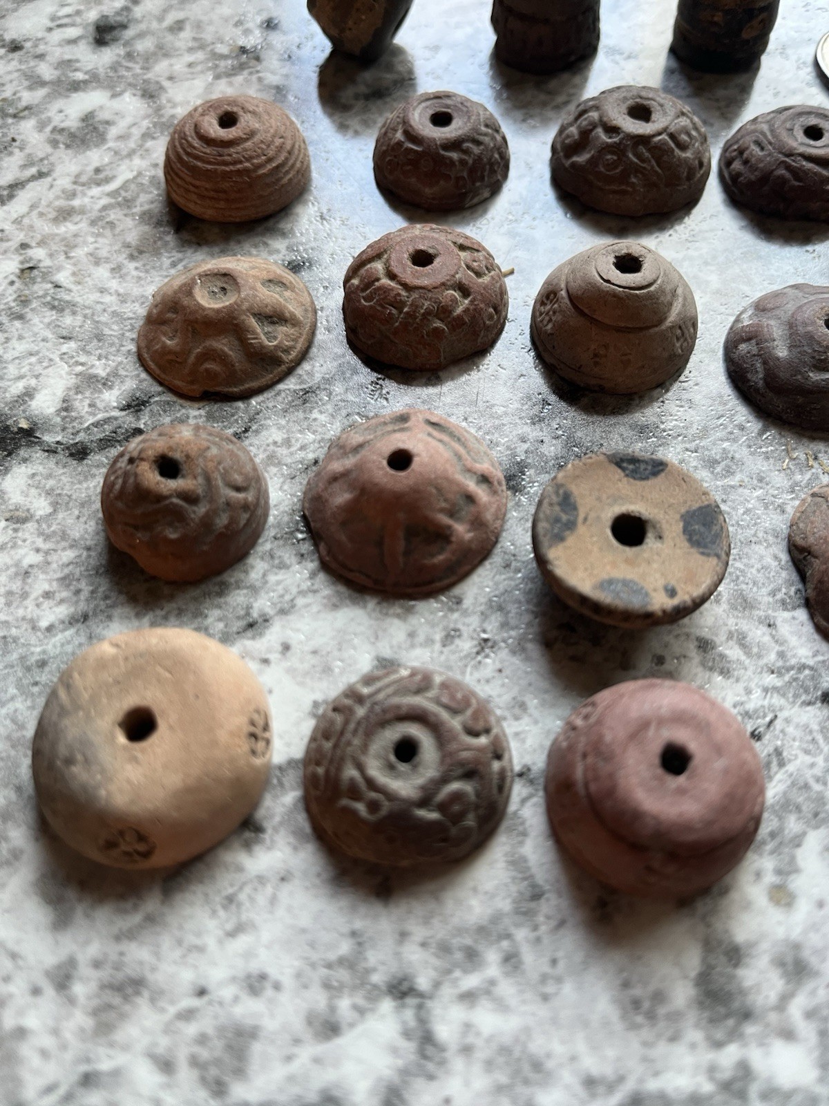 23 Teotihuacan Ancient Artifacts PreColumbian Beads Mayan Mezcala Free Shipping