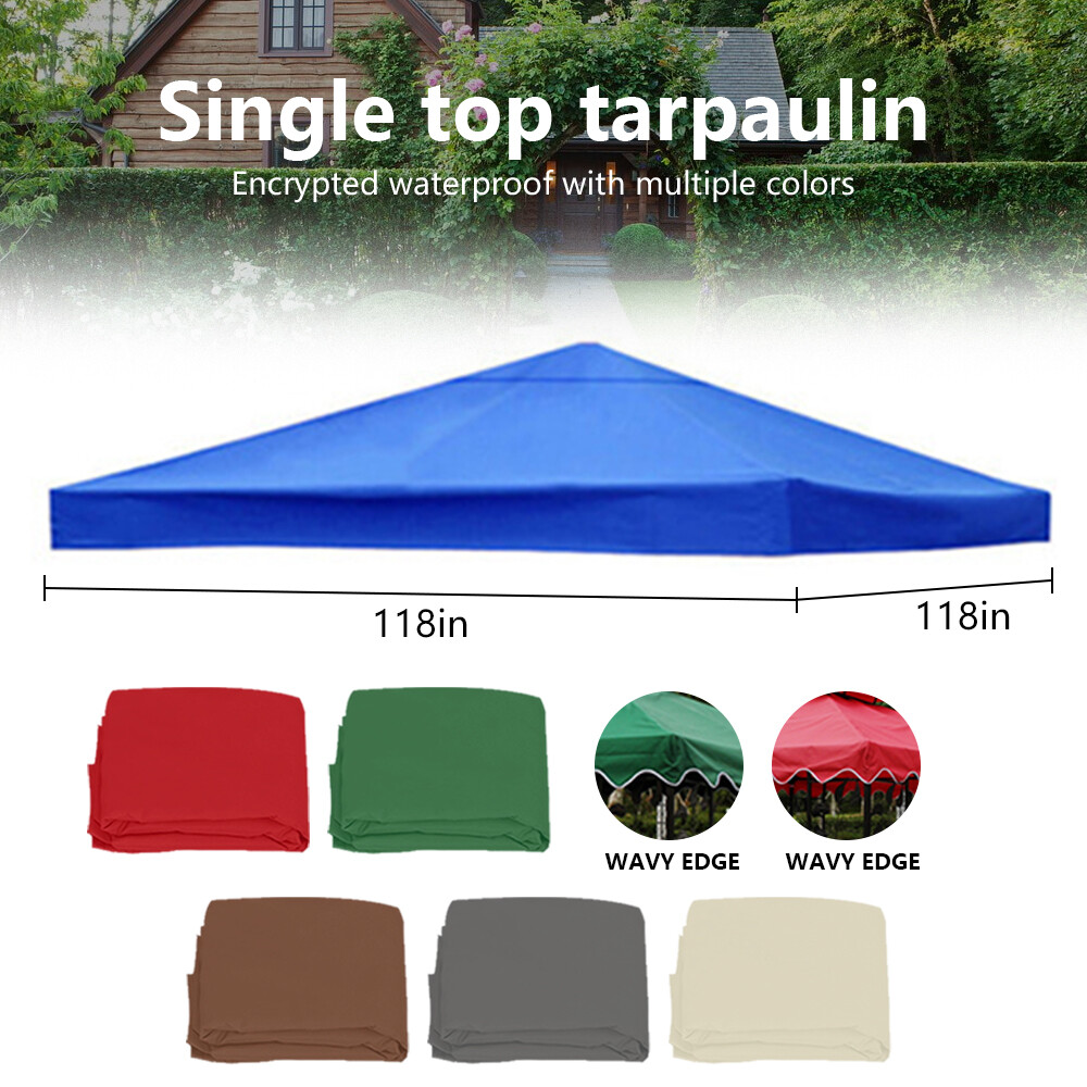 10'x10' Gazebo Canopy Top Replacement 1 2 Tier Garden Yard Patio Sunshade Cover