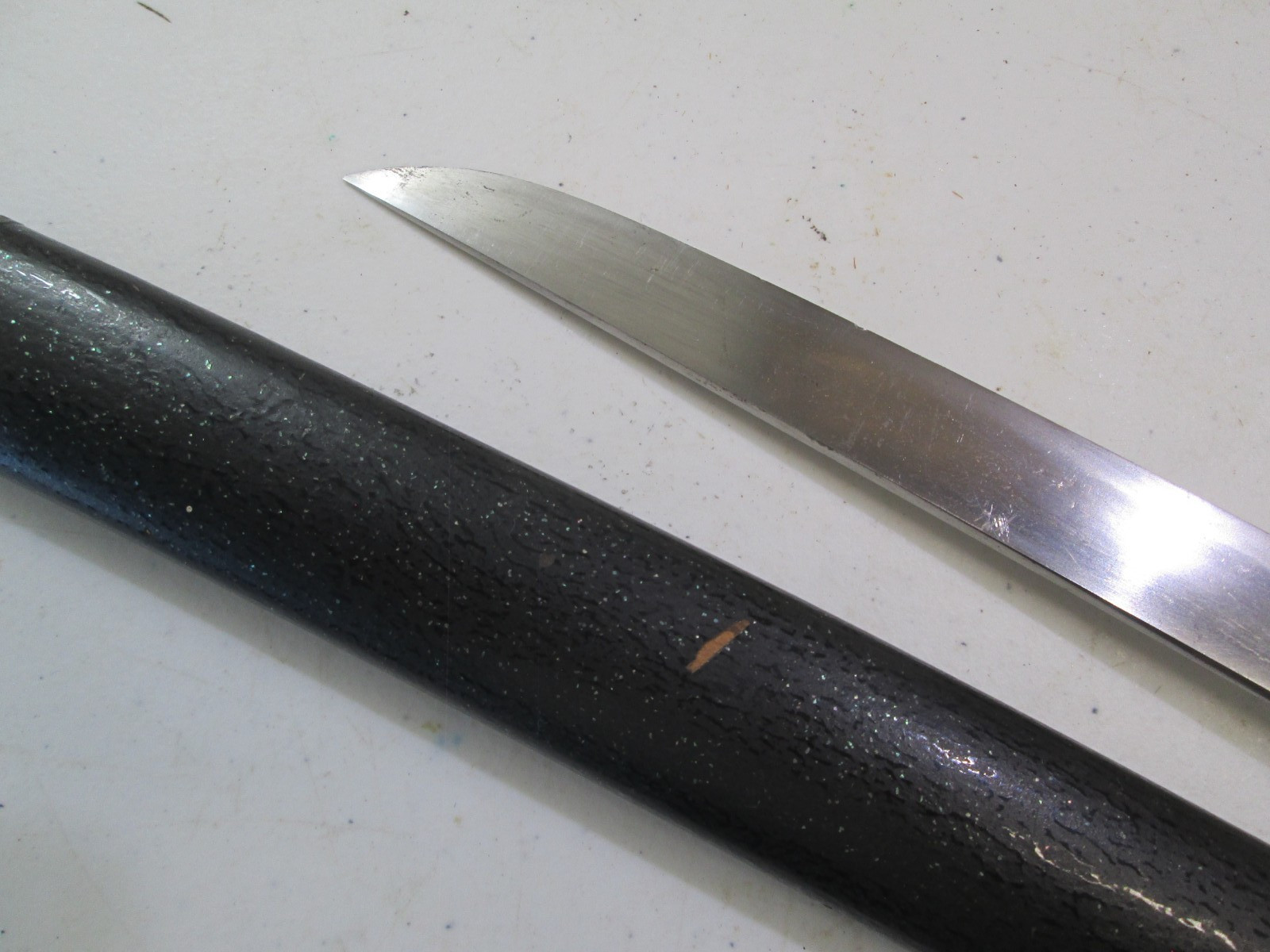 OVER 500 YEARS OLD SAMURAI JAPANESE DAGGER TANTO SWORD BIZEN UTSURI GROOVES #SF6