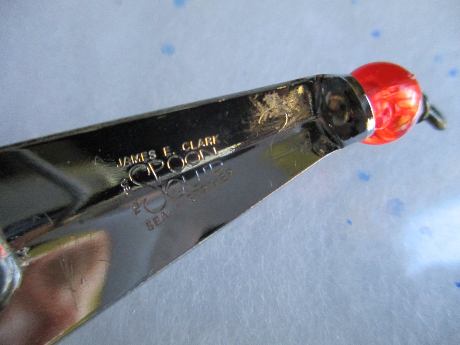 Lot of 4 Sea Strikers James E. Clark Squid Spoon #2; 3" trolling Lures pictured