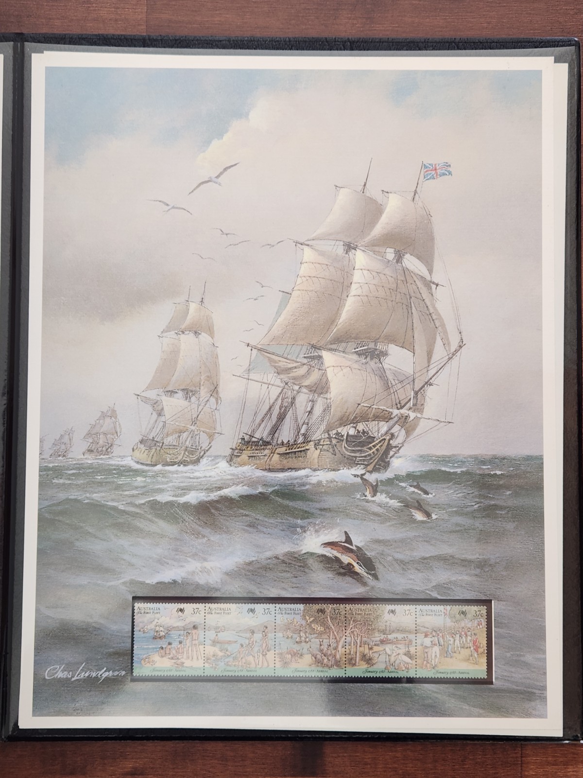 Stamps - The Arrival Of Australia's First Fleet - Bicentennial Stamp Album