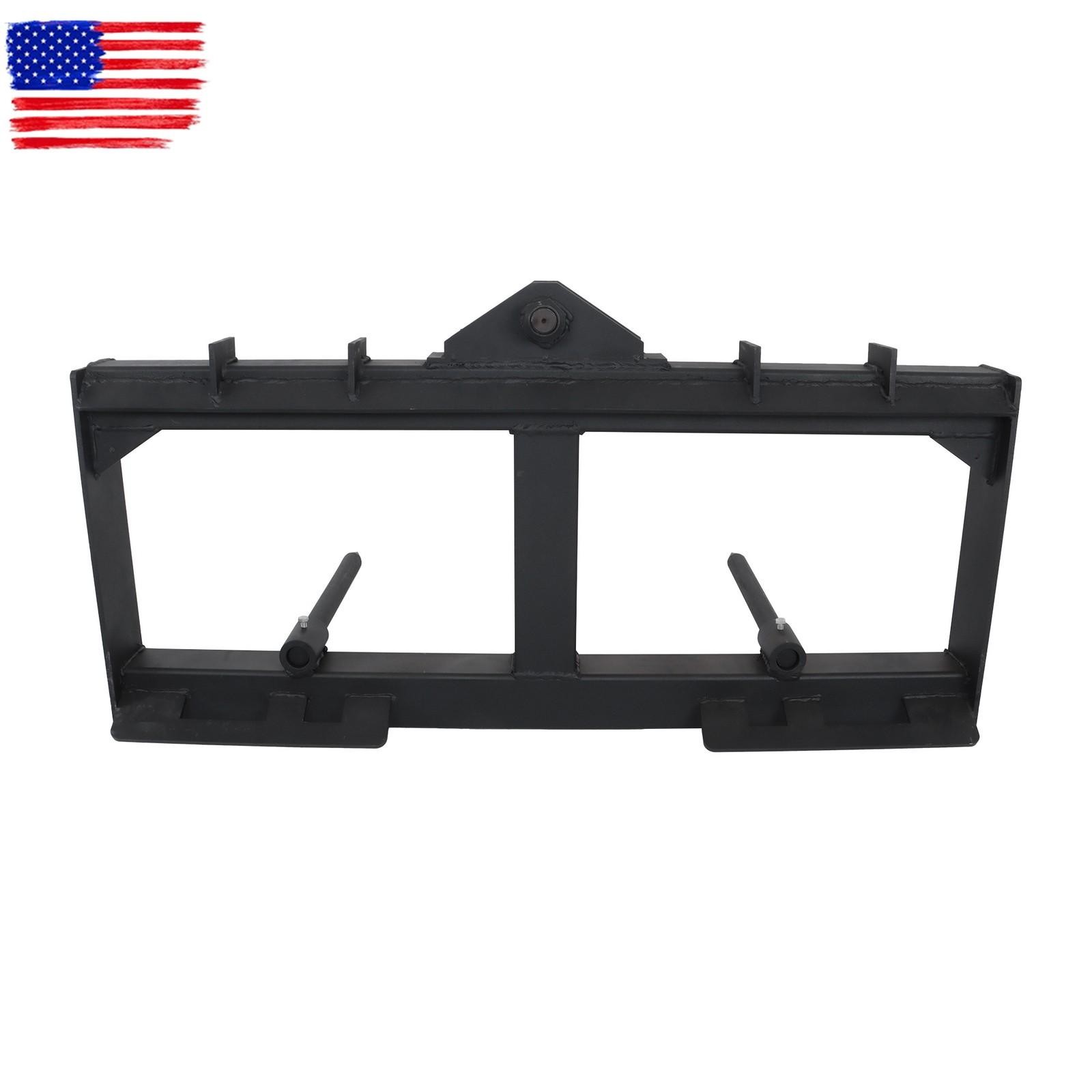 Skid Steer 49" Hay Bale Spear Attachment Heavy Duty Tractor Bale Handling Hitch