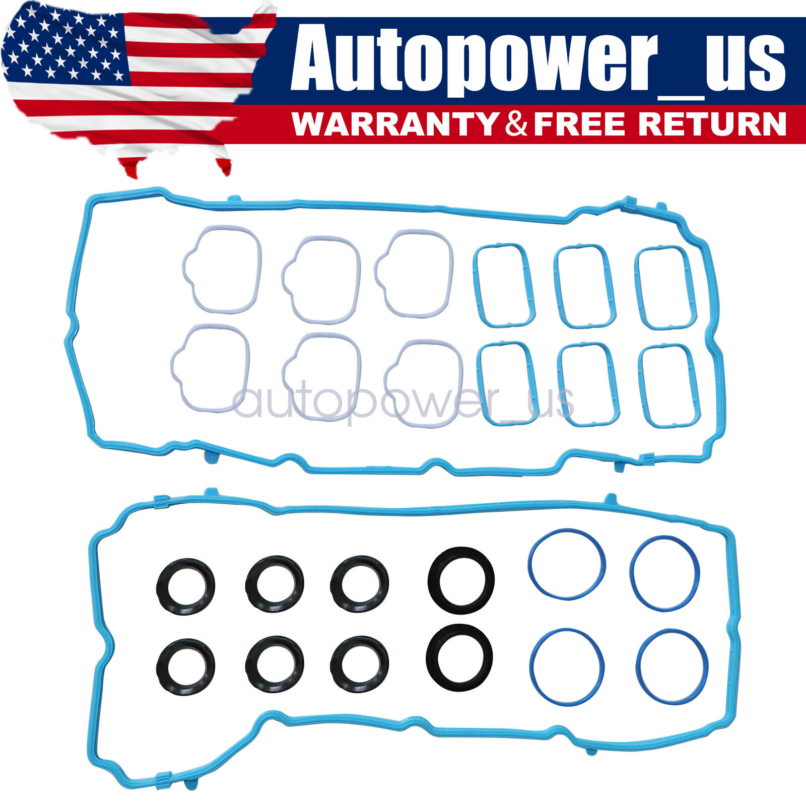 Valve Cover&Manifold Gasket For 2011-16 Chrysler Dodge Jeep Ram Volkswagen 3.6L