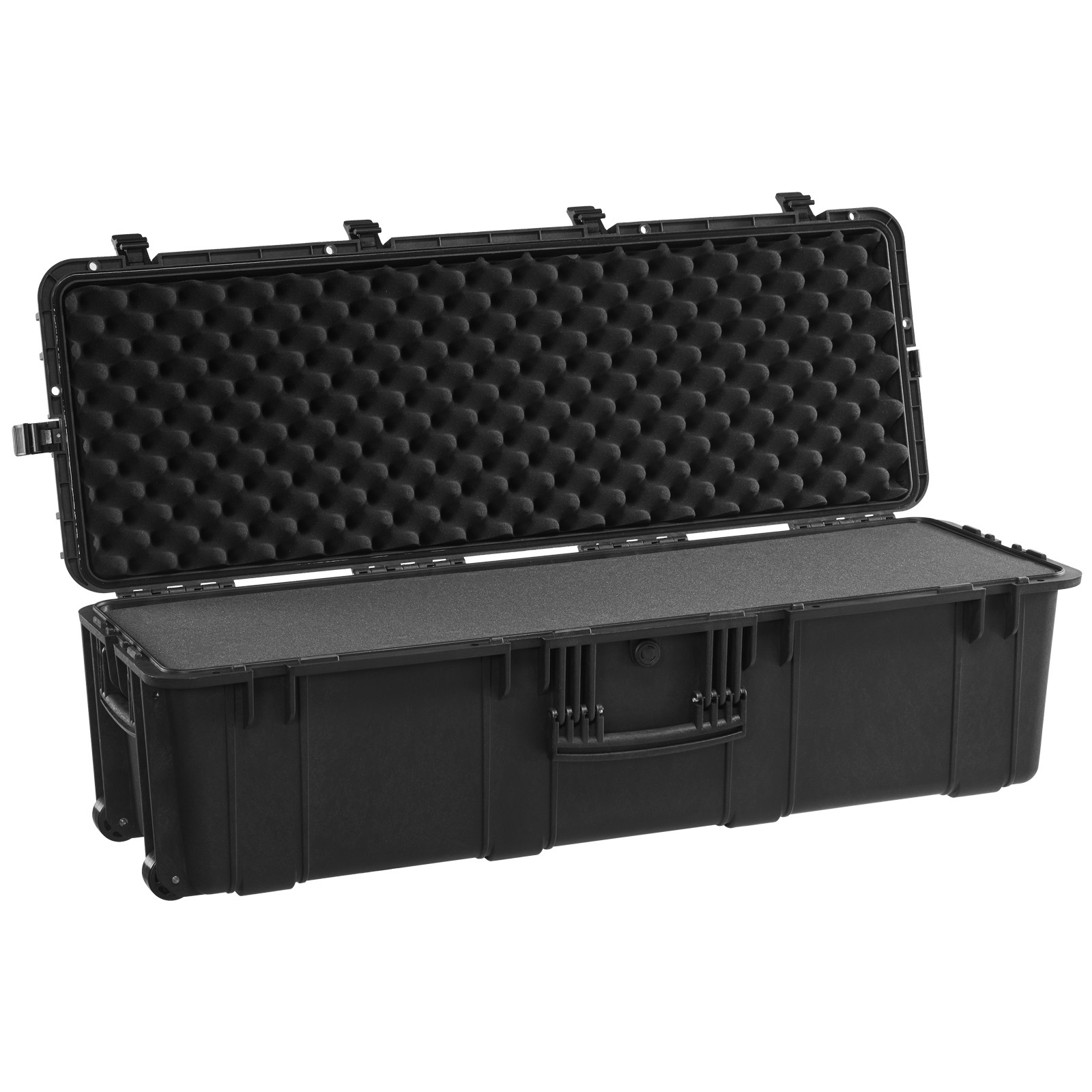 Uimoso 5.5 Cu.ft Weatherproof Hard Case with 3 Handles Large Capacity Case Black