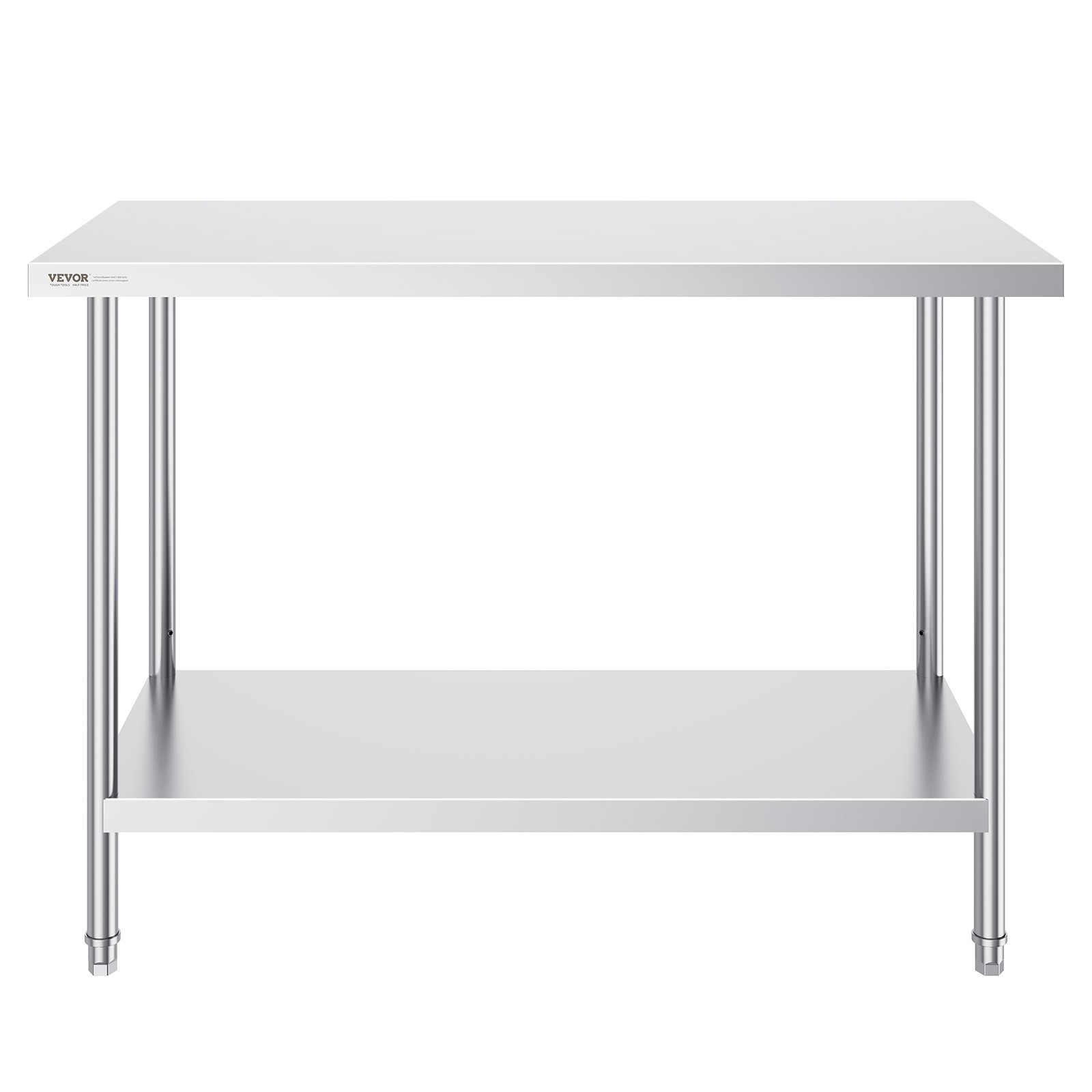 VEVOR Stainless Steel Work Prep Table Commercial Worktable Food Prep 24x48x34in