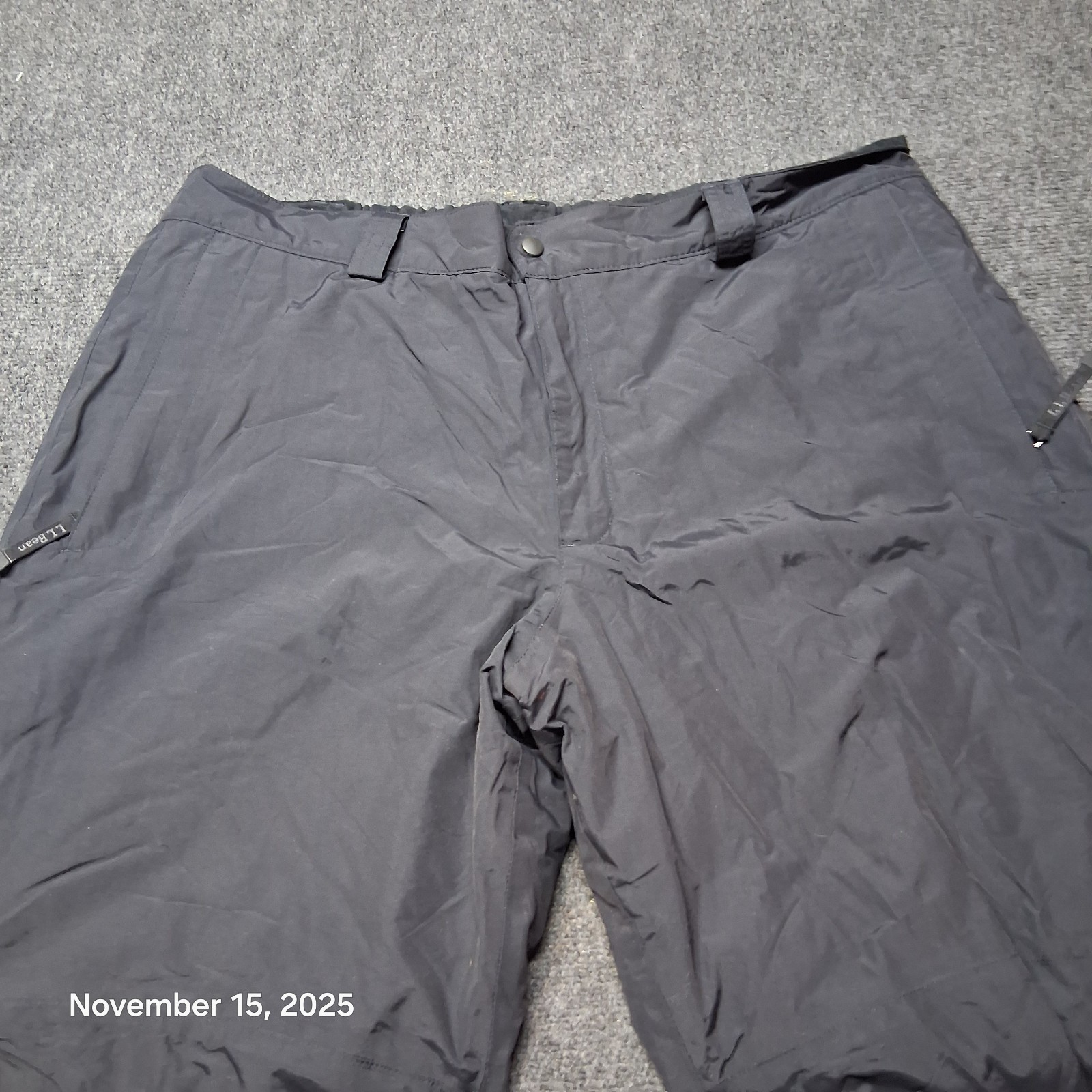 LL Bean Wildcat Insulated Ski Snow Pants Men Size XXL 2XL Black 251912