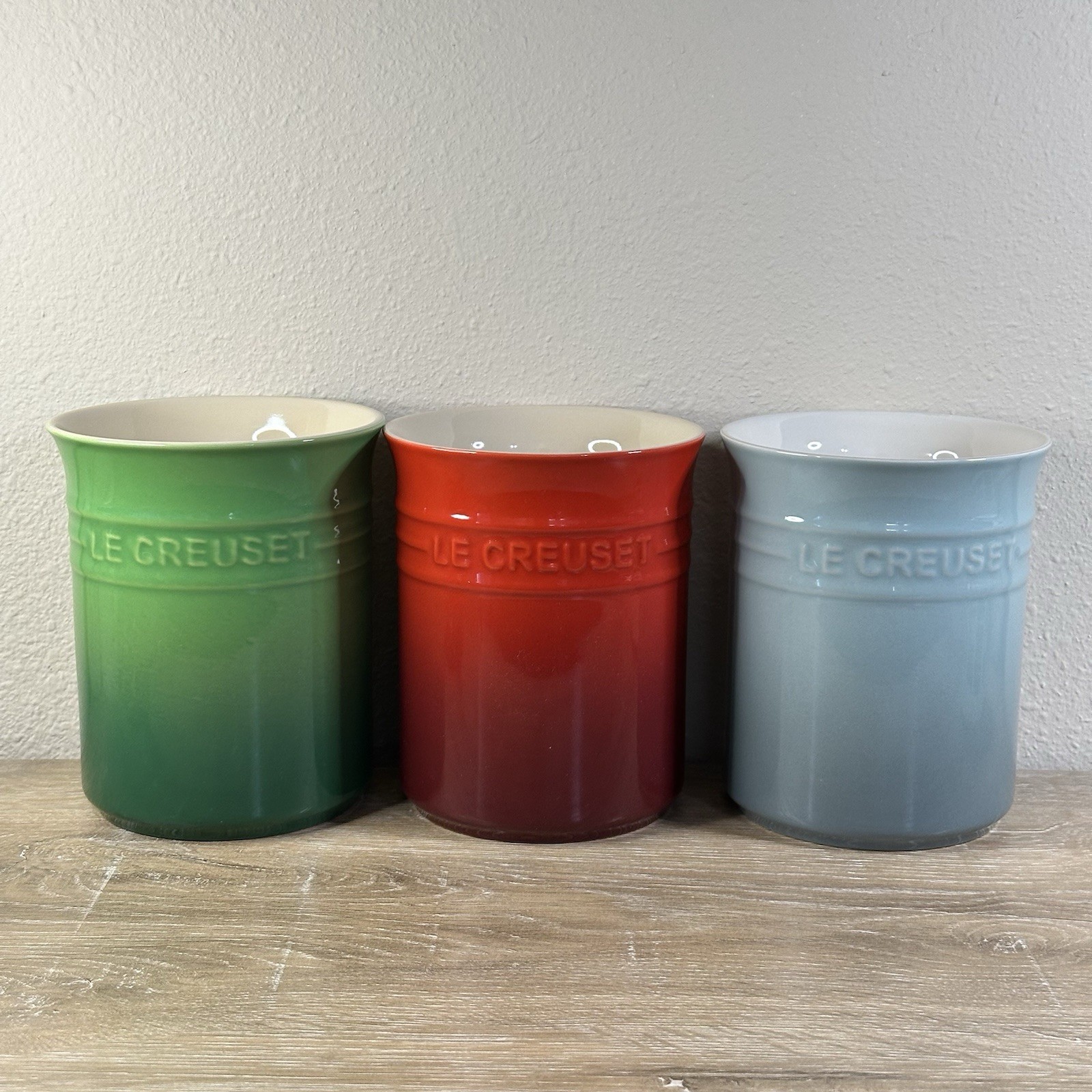 Le Creuset 1L Utensil Crock Holder Stoneware Choose Color