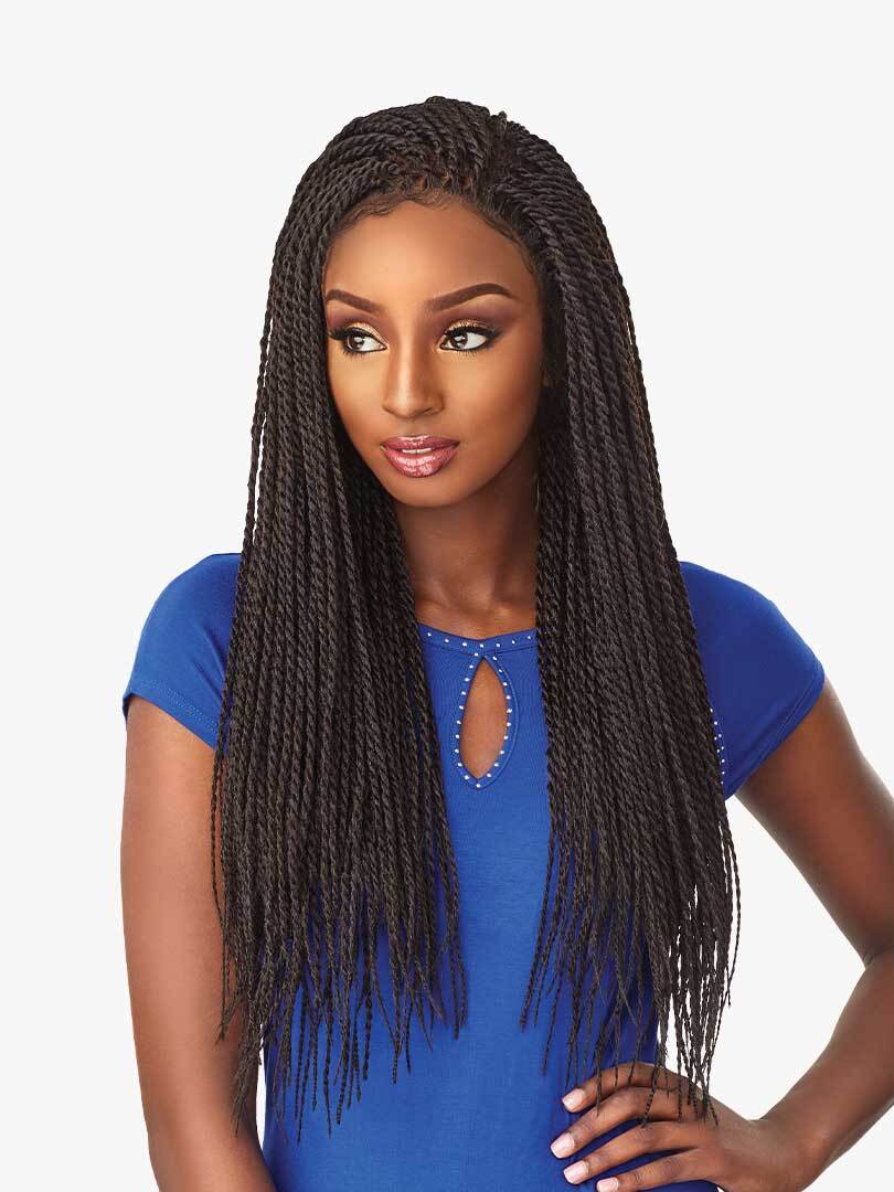 Sensationnel Swiss 4X4 Lace Parting Braid Wig - SENEGAL TWIST