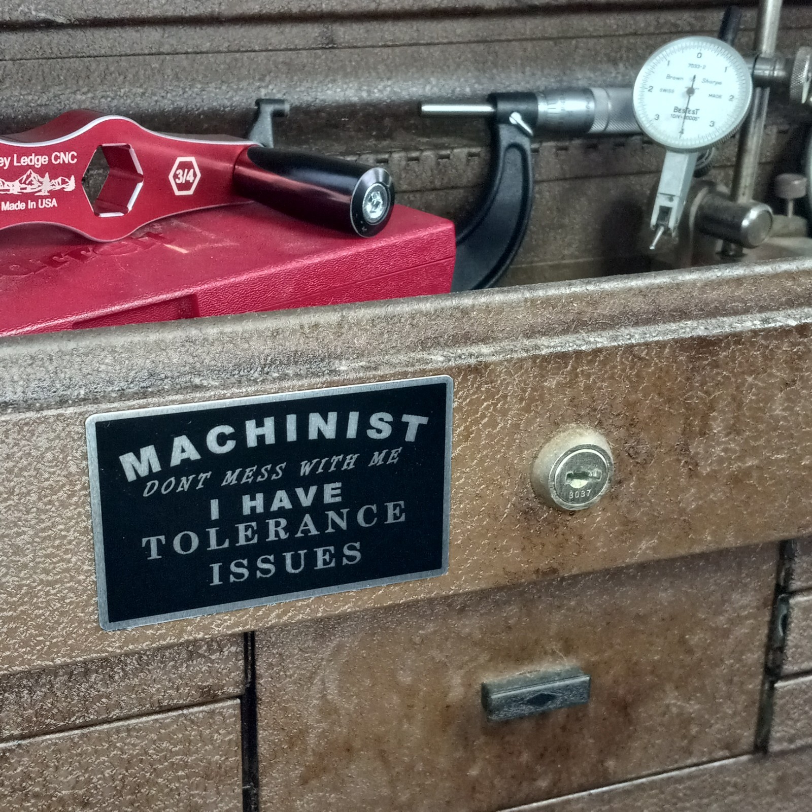 Magnetic Machinist Tool Box Signs Set of 3 | Machine Shop | CNC Operator