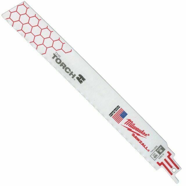 Milwaukee 48-01-7788 9" 18 TPI SAWZALL TORCH Metal Demolition Blades (100 Pk)