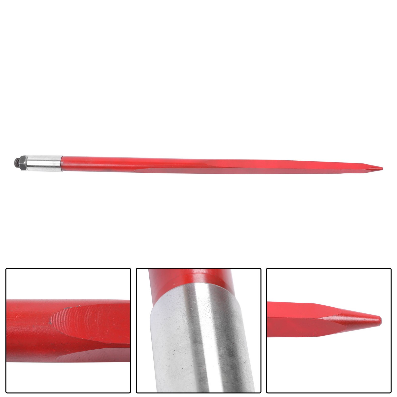 Hay Bale Spear 43 inch 2 Pack Spike Fork for Tractors Loaders