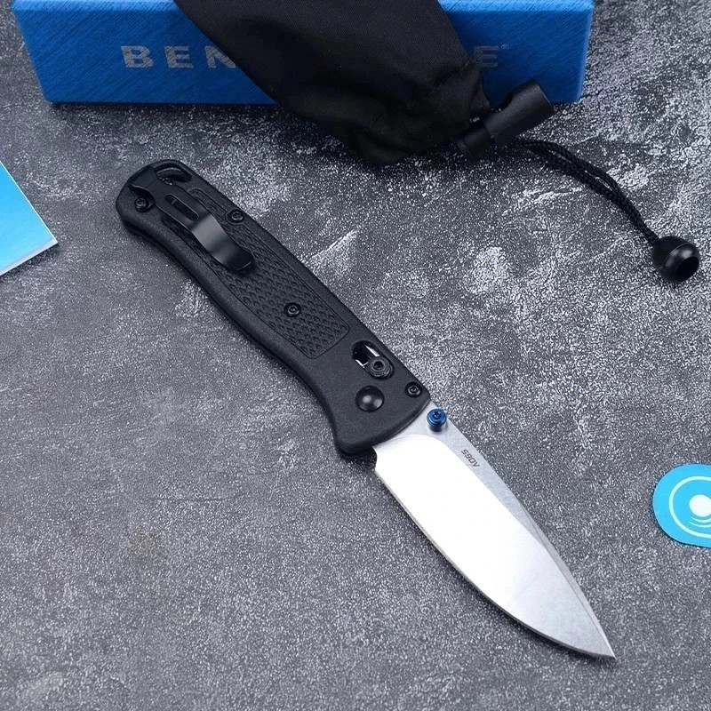 Benchmade - Bugout 535 EDC knife, equipped with black CF-Elite handle USA