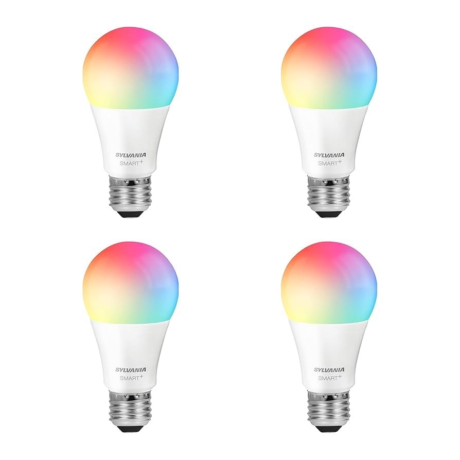 Sylvania Smart WiFi LED Bulb A19 9W Multi-CCT E26 Alexa/Google 4-Pack Open Box