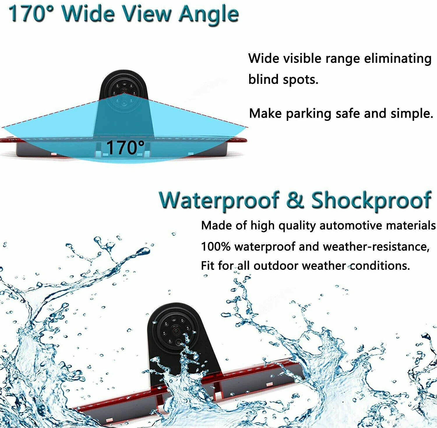 Brake Light Rear View Backup Camera Mercedes Benz Sprinter (W906) 2500 3500