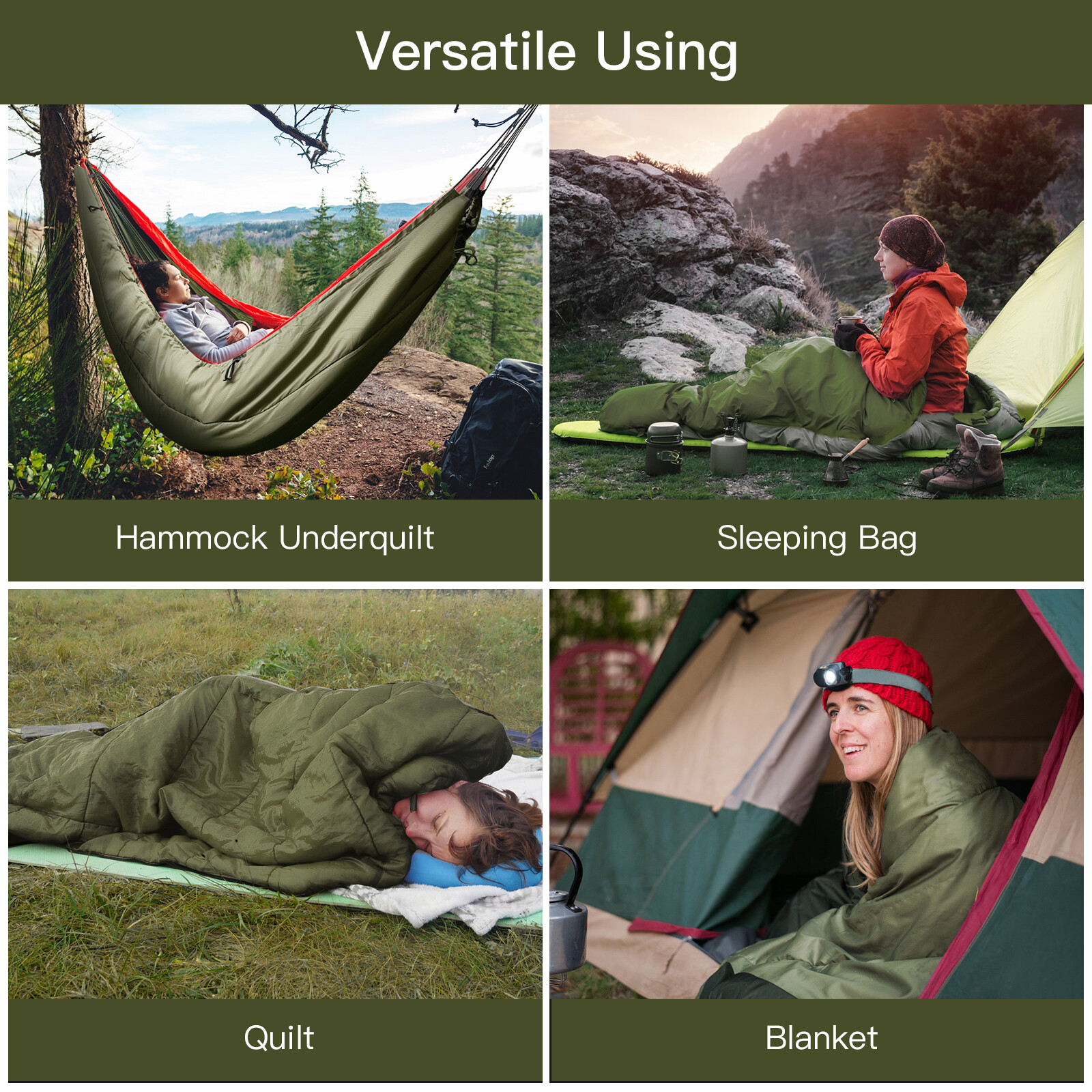 Full Length Hammock Underquilt Ultralight Camping Under Quilt
