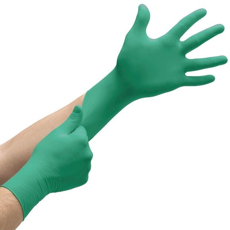 Ansell 92-600 Touch N Tuff Teal Nitrile Powder Free S, M, L, XL Cs/1000 (10x100)