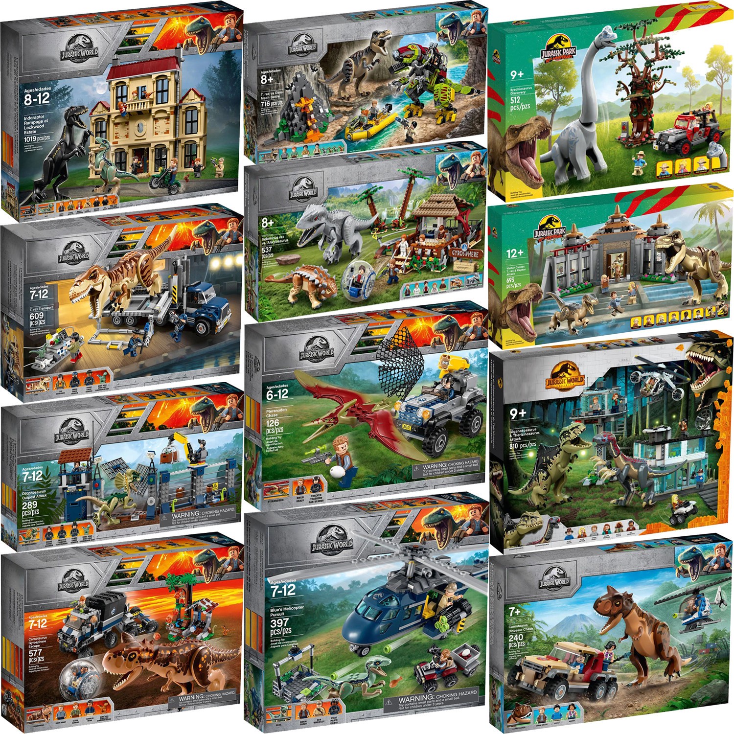 Jurassic World Dinosaur Series - Compatible building block toy set -