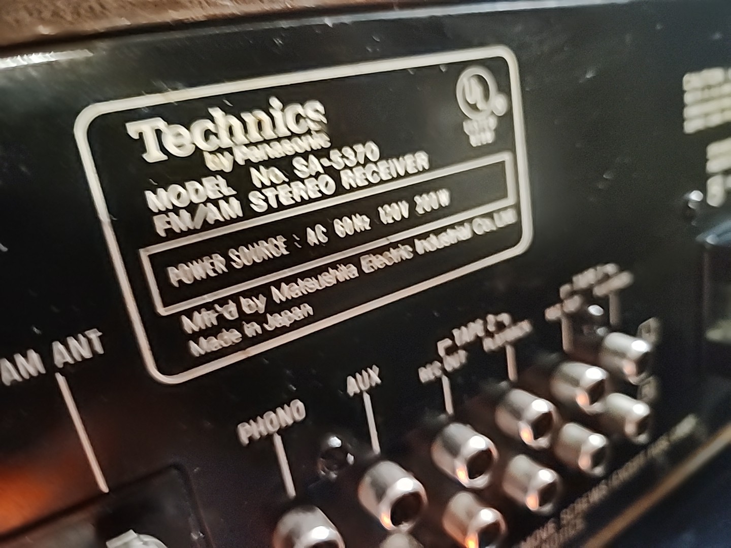 Technics SA-5370 RECEIVER, Recently Served And Working Great! 🔥🔥🔥