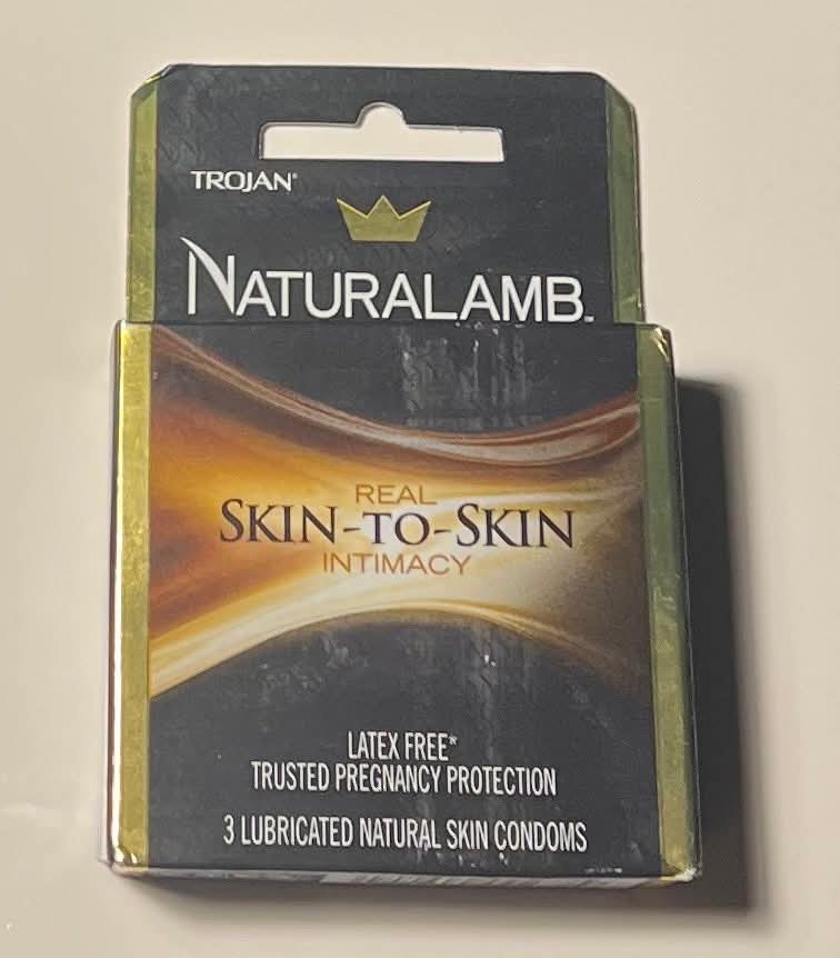 TROJAN NATURALAMB LUXURY CONDOMS SKIN-TO-SKIN INTIMACY 3ct EXP 2030