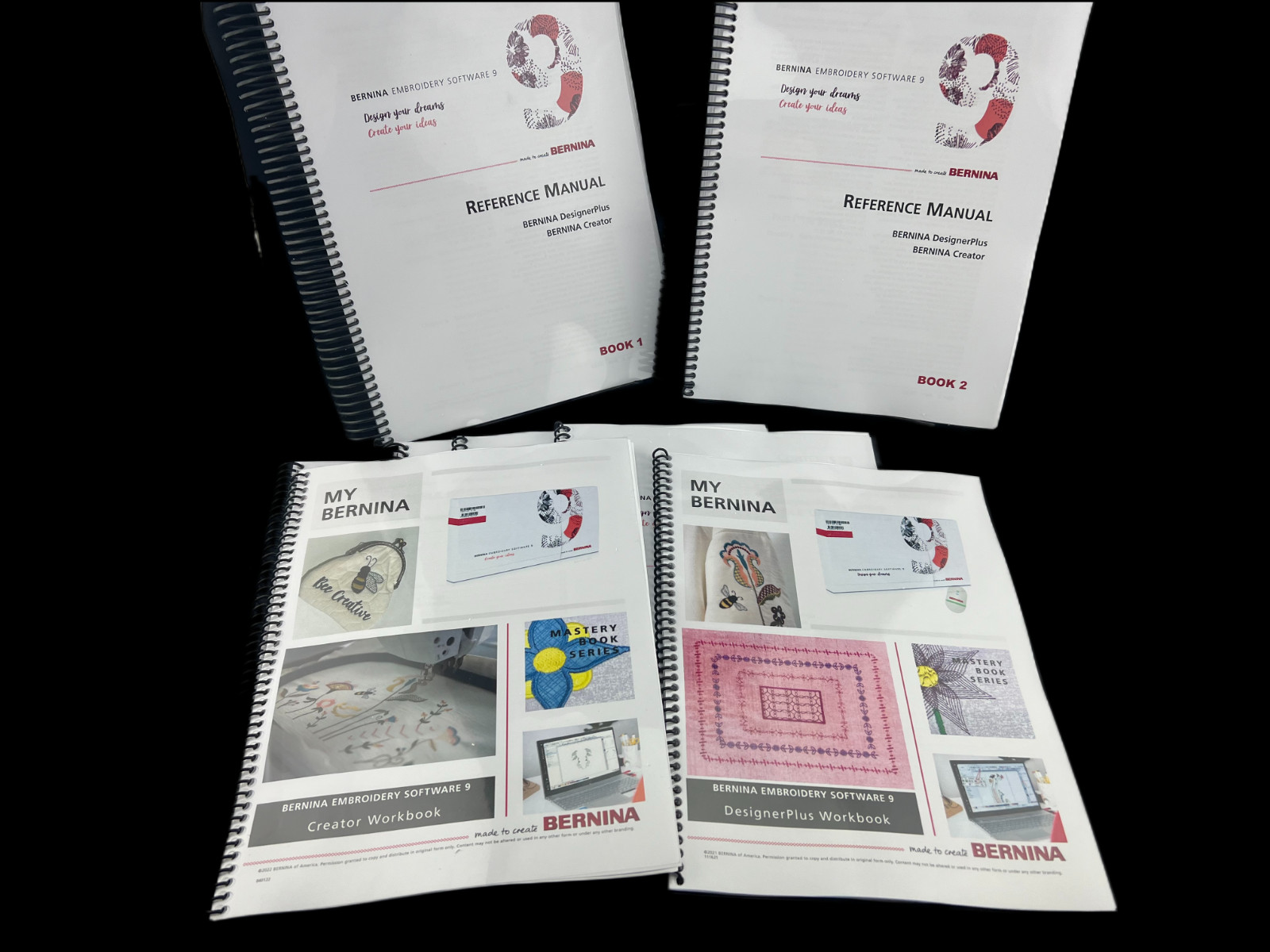 Bernina Embroidery Software 9 (2024 Edition) Manual & Mastery Bundle: 8 Books